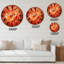 Fleurs de tulipes dans le parc Keukenhof - Horloge murale traditionnelle-73091243