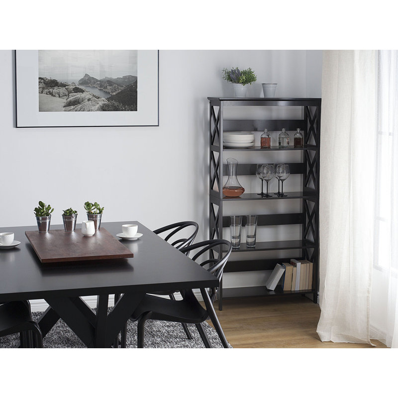Burrell 152cm H x 80cm W Etagere Bookcase