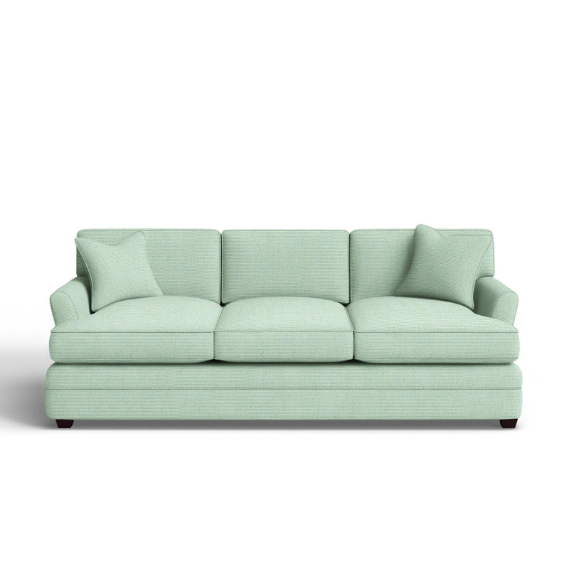 Harriss Upholstered 91'' Sofa, Canvas Spa Sunbrella® Canvas