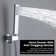 Two Functions Temperature Display Shower System with Rough-in Valve