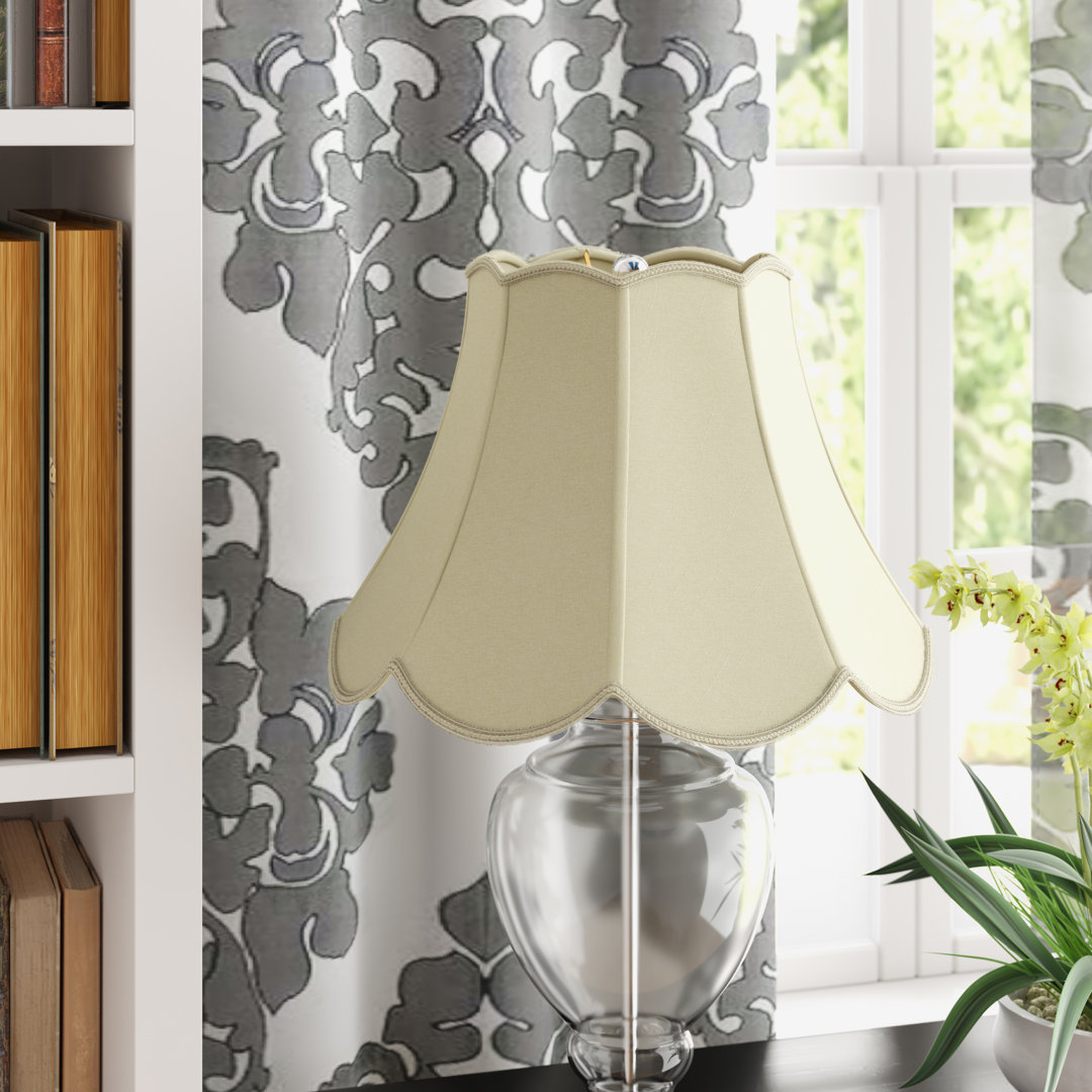 13" H x 18" W Linen Bell Lamp Shade ( Screw On ) Astoria Grand 