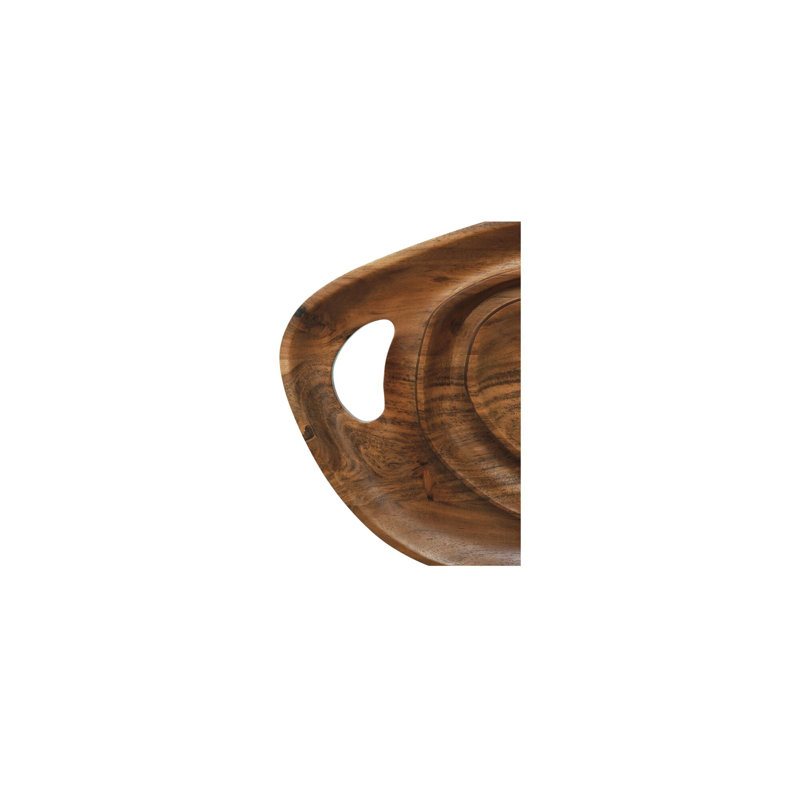 Saddler Sculpture Natural Acacia