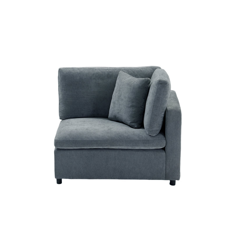 Fauteuil d'angle à 4 places Heffington, Gris