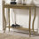 Locke 35.4 Solid Wood Console Table with Shelf