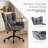 Chenille Swivel Task Chair with Tufted Back-194520211