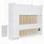 Lit escamotable avec bureau et armoires en rotin, lit mural peu encombrant pour le bureau personnel, idéal pour les espaces de vie multifonctionnels-283650949