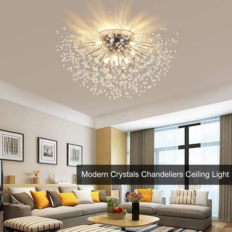 Angstrom 8-Light 70cm Crystal Flush Mount