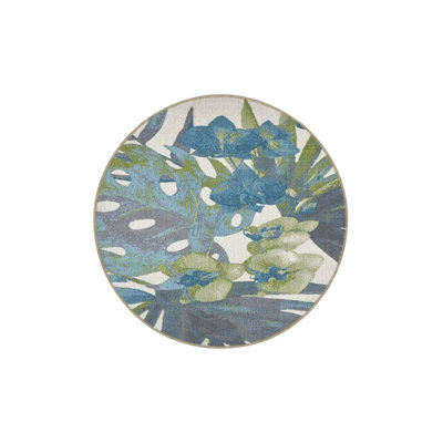 Tapis intérieur / extérieur floral Tami