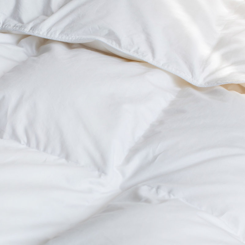 All Season 700 Fill Power Luxury White Duck Down Duvet Comforter Insert, Twin
