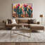 Art mural sur toile 125 "Southwestern Landscape Prickly Pear"-1937563474