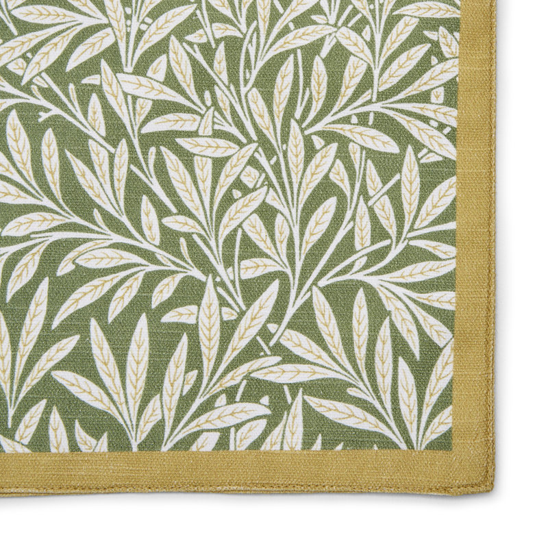Morris and Co. Napkins Willow 40cm x 40cm 100% Cotton.