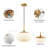 1 - Light Kitchen Island Pendant Lights with Clear Glass-477371243-477371245-470357828