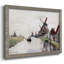 Windmills In Holland, 1871, reproduction d'art sur toile-96282106-96282110