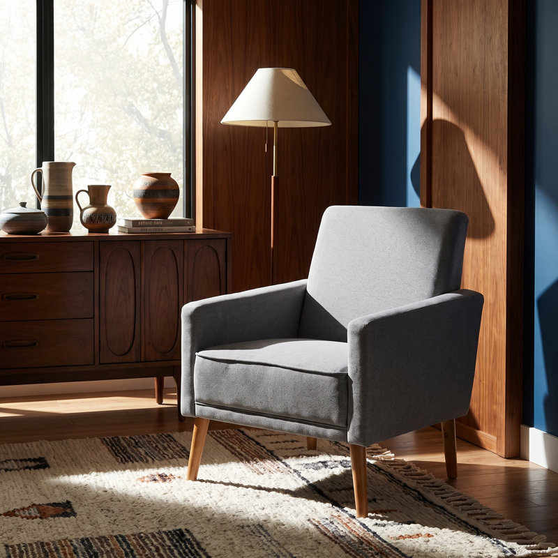 Neillsville Upholstered Armchair, Gray