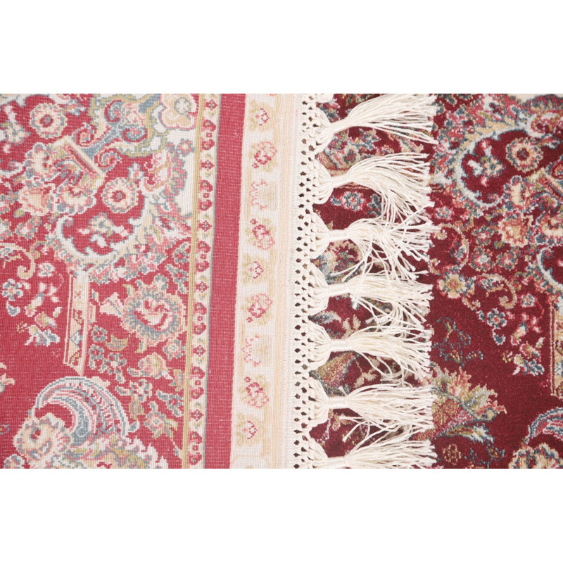 Tapis traditionnel rouge bourgogne 2 x 3