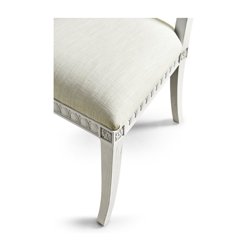 White Upholstered Dining Chair