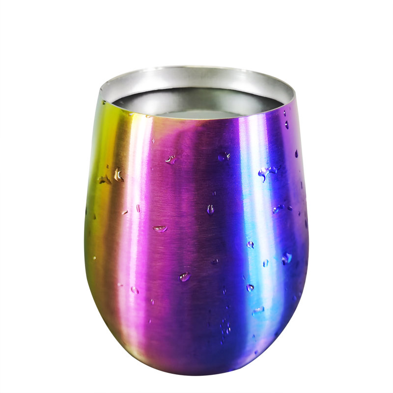 Grands verres à pied en acier inoxydable (18 oz), incassables et incassables, 1