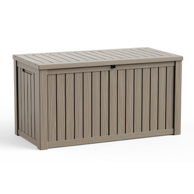 150-Gal Water Resistant Resin Lockable Deck Box by Emperic Design