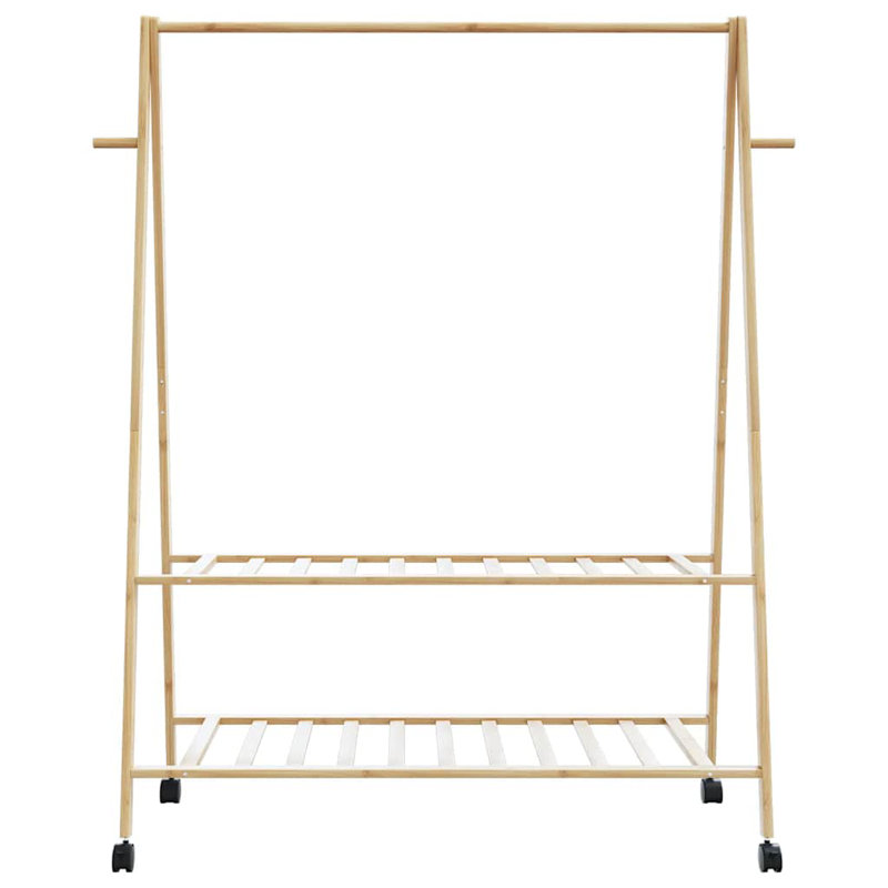 Stefanus 132cm Rolling Clothing Rack