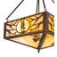 18" Square Balsam Pine Inverted Pendant