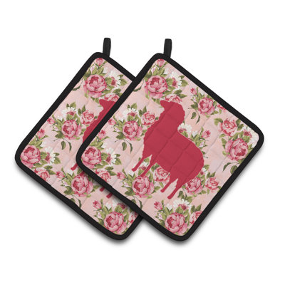 East Urban Home Floral Polyester Potholder