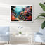 «Life in Coral Reef Paradise II» - art mural bord de mer tropical