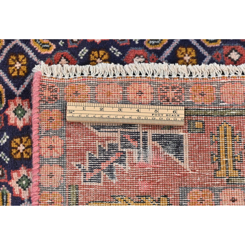 Tapis traditionnel rétro rouge clair 5X9