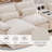 127'' Sectional Couches For Living Room,U Shaped Cloud Couch Sectionals With Console Bluetooth Speaker For Living Room-Beige-894172050