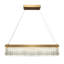 Luminaire suspendu linéaire en cristal pour îlot de cuisine 1 lumière Barela