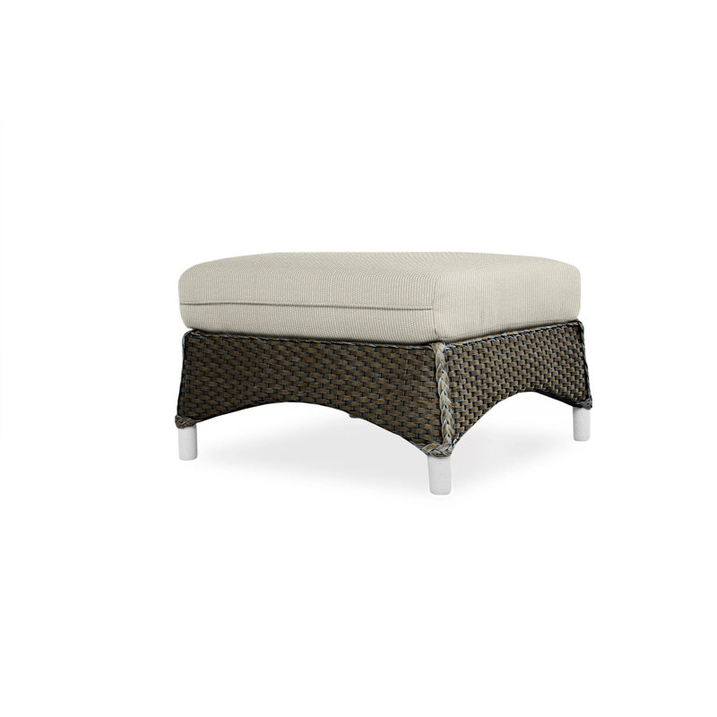 Mandalay Outdoor Ottoman, Loveboat Mint, Mink
