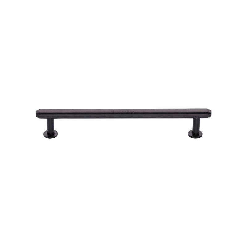 Heritage Brass Heritage Cabinet Pull Step Design with Rose, 12.8cm, Matt Bronze