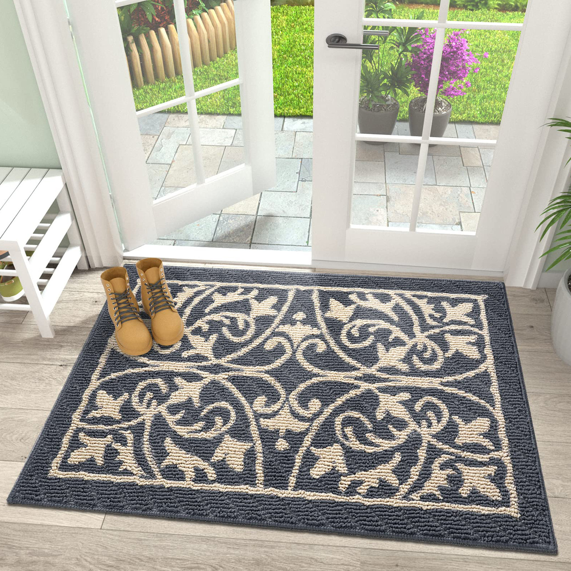 Winston Porter Non-Slip Indoor / Outdoor Door Mat & Reviews | Wayfair