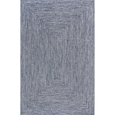 Amei Blue Hand-Braided Outdoor Rug