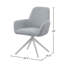Chaise de salle à manger rembourrée en tissu