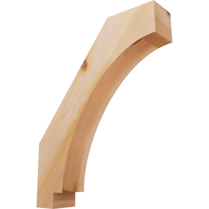 Imperial Knee Brace, Western Red Cedar, Smooth, 20" H x 3.5" W x 16" D