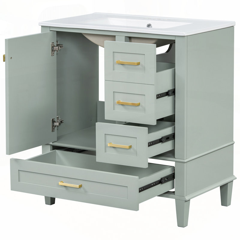Armoire de salle de bain avec plusieurs options de rangement et fabrication durable