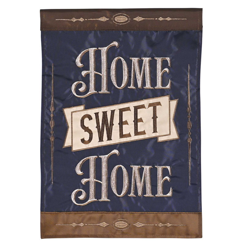 Drapeau Home Sweet Home 13 x 18