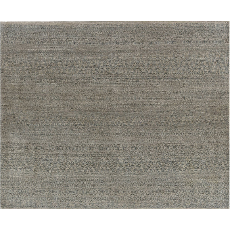 Tapis en laine beige / bleu Modern