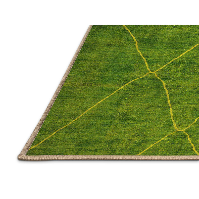Kysha Washable Abstract Indoor Rug, Rectangle 2' x 4'