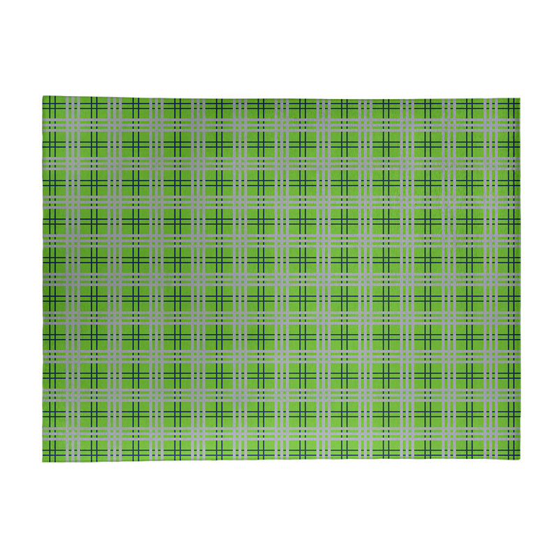Plaid Indoor Rug, Rectangle 9' x 12'