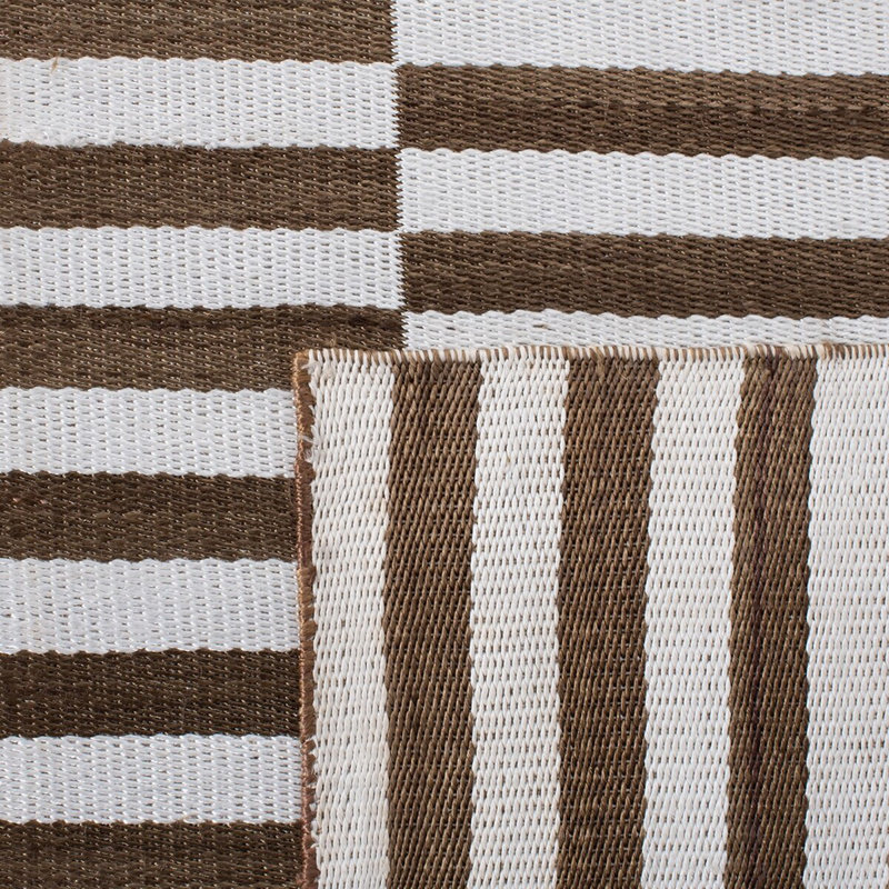 Ralph Lauren Cameron Stripe Viscose Striped Rug, Rectangle 8' x 10'