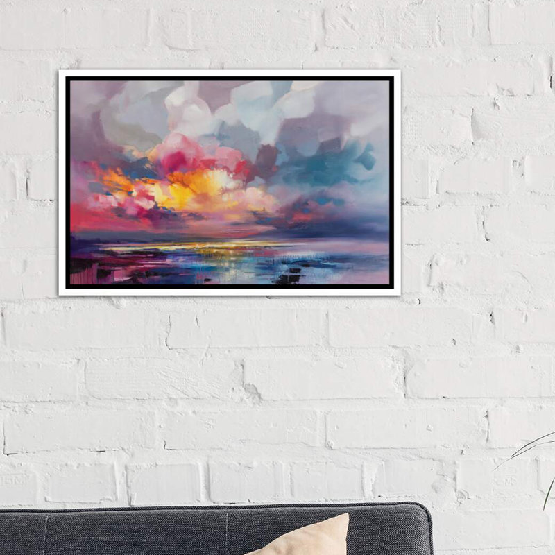 « deplacement » par scott naismith-reproduction d’art, Toile blanche encadrée, H 18 po x l 26 po x P 1,5 po