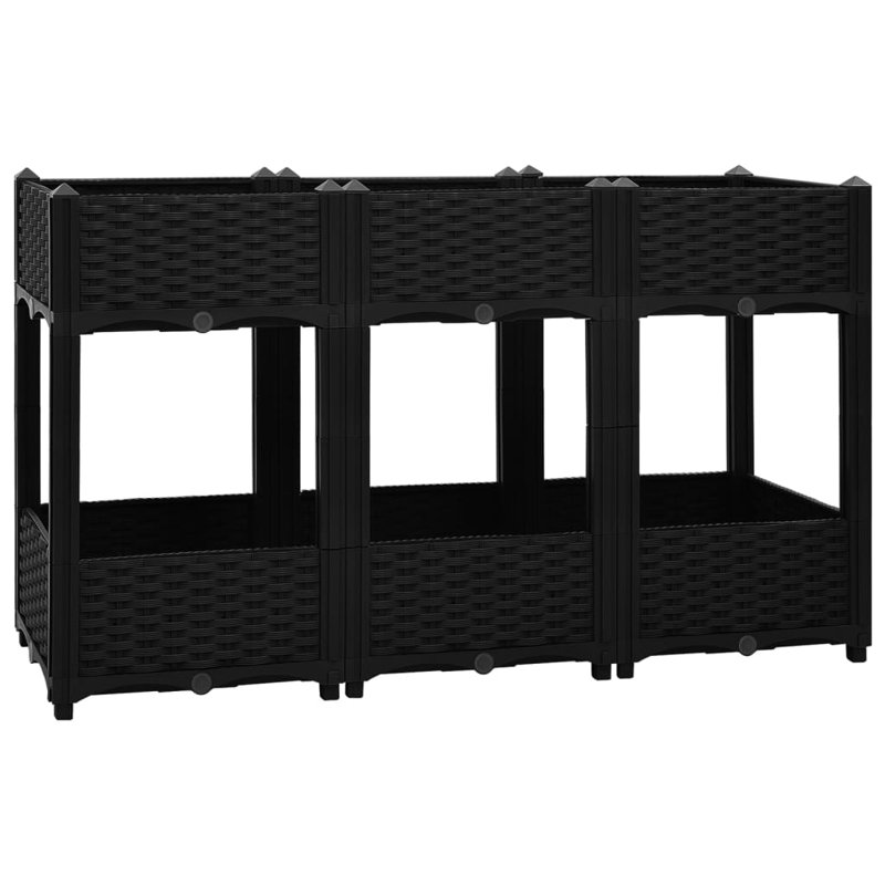 Rossburg Raised Garden Bed,  Black