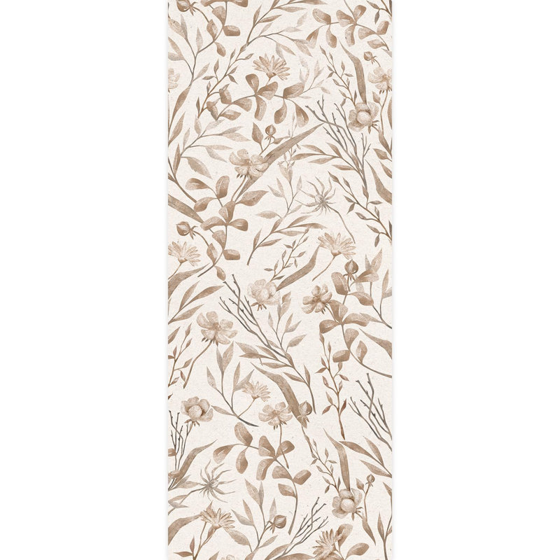 Bordure florale pelez et collez, L 120 po x l 48 po