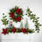 Faux Poinsettia 24'' Wreath