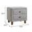 Nightstand, Gray Boucle