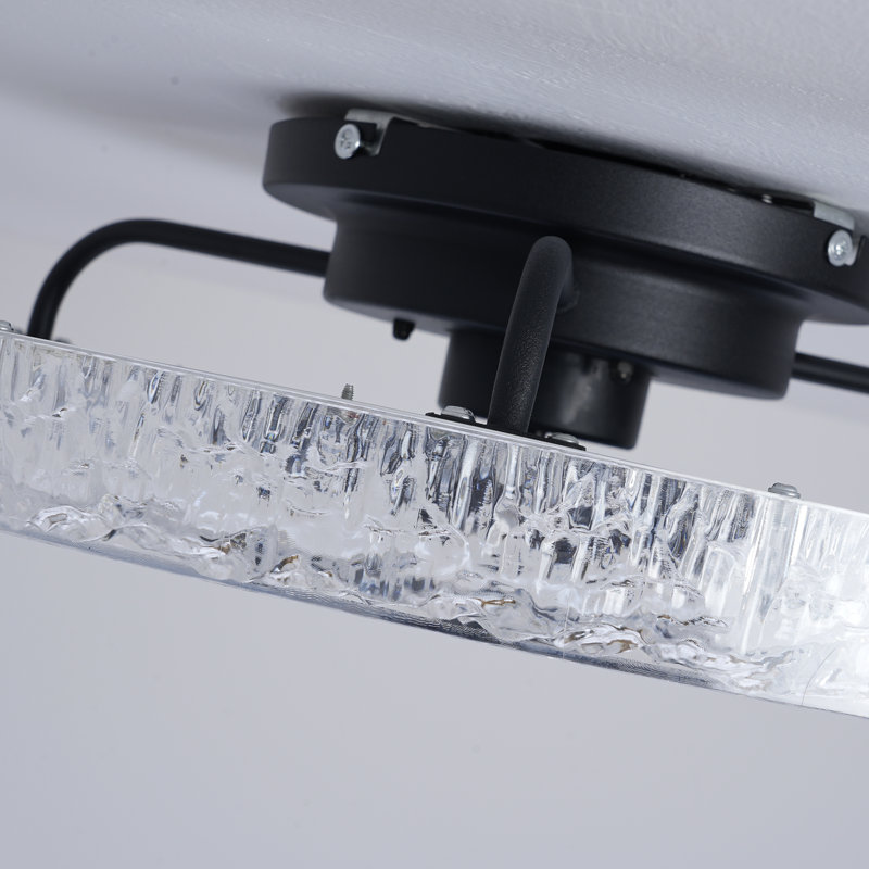 20in Modern Crystal LED Ceiling Fan Light