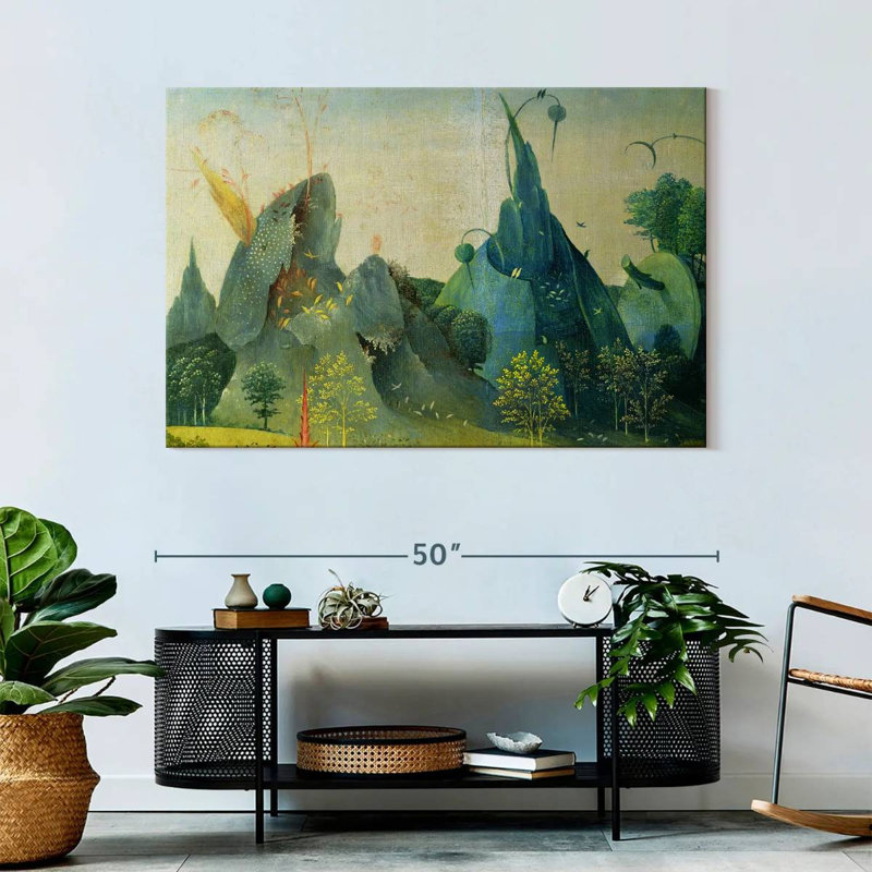 Kelan, le jardin des délices terrestres II, H 32 po x l 48 po