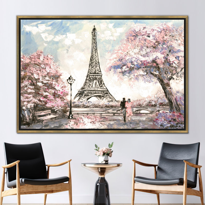 Print on Canvas, Framed Print without Mat, Gold, 80 cm H x 110 cm W