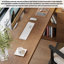 Bureau en L entièrement en bois massif avec armoire de rangement-1952030585